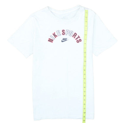 Nike Boys White XL Sports Logo Short Sleeve Cotton T-Shirt