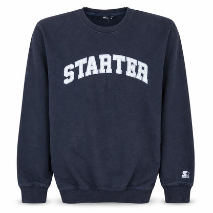 Starter Men's Blue 2XL Pullover Sweatshirt Crew Neck Fleece