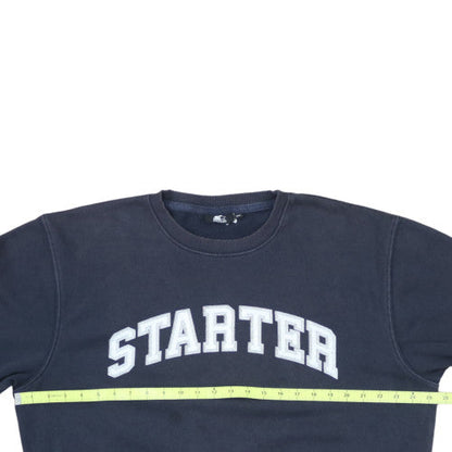 Starter Men's Blue 2XL Pullover Sweatshirt Crew Neck Fleece