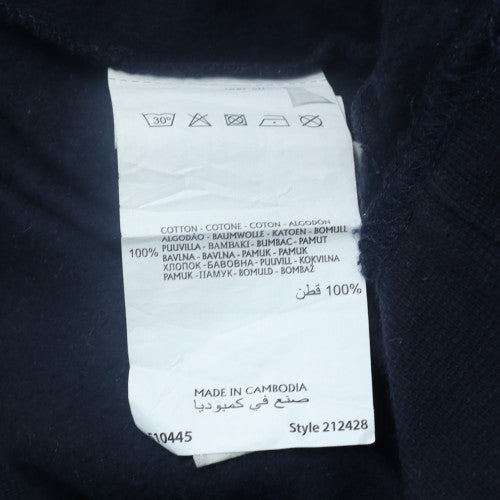 Champion Mens Blue Logo Pullover Sweatshirt Medium