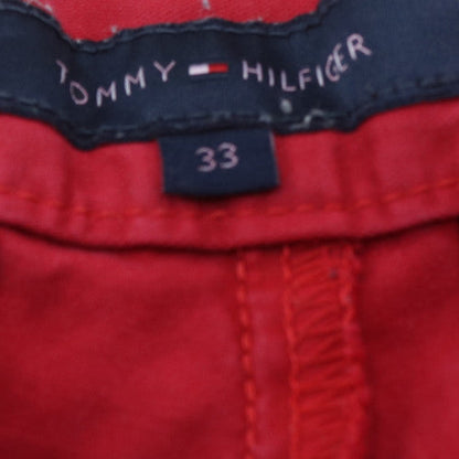 Tommy Hilfiger Men's Red Chino Shorts Size 33 Regular Fit