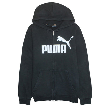 Puma Men's Black Full Zip Hoodie Sweatshirt Size M Sports Fleece