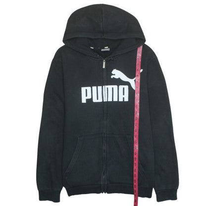 Puma Men's Black Full Zip Hoodie Sweatshirt Size M Sports Fleece