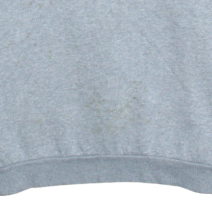 Adidas Men's Grey Crew Neck Logo Fleece Sweatshirt Size M