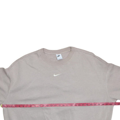 Nike Mens Beige XL Crew Neck Pullover Sweatshirt