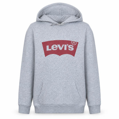 Levi's Men's Grey XL Pullover Hoodie with Logo Print