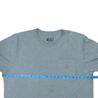 Carhartt Men's Grey Long Sleeve Relaxed Fit Jersey Work Shirt L