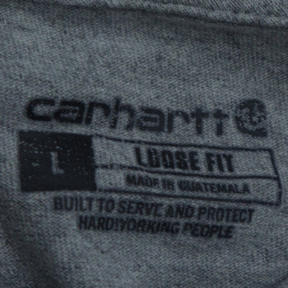 Carhartt Men's Grey Long Sleeve Relaxed Fit Jersey Work Shirt L