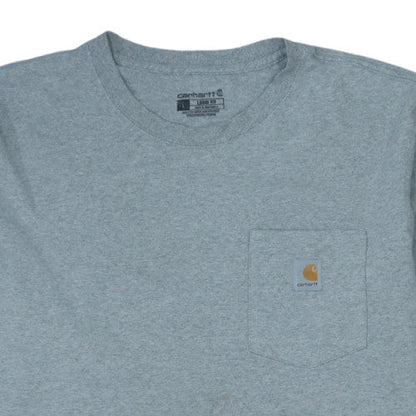 Carhartt Men's Grey Long Sleeve Relaxed Fit Jersey Work Shirt L