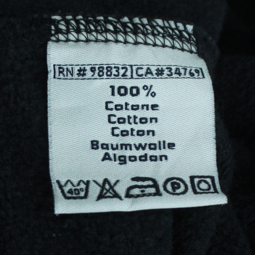 Kappa Men's Black Milano Full Zip Sweatshirt Small Cotton