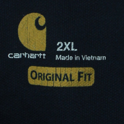 Carhartt Men's Black 2XL Original Fit Polo Shirt Workwear Cotton