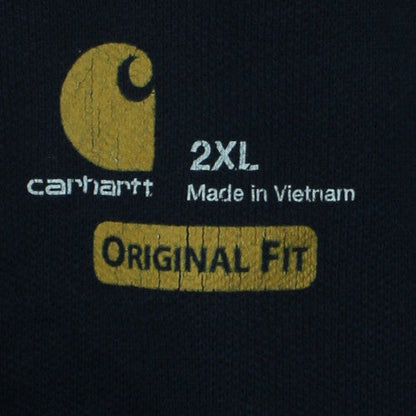 Carhartt Men's Black 2XL Original Fit Polo Shirt Workwear Cotton