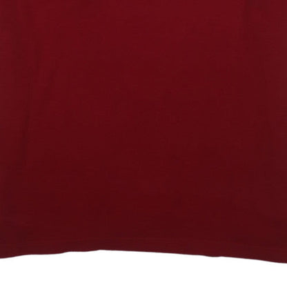 Chaps Men's Red XXL Cotton Short Sleeve Polo Shirt Classic Fit