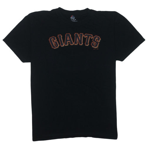 Majestic Men’s Black Giants Baseball T-Shirt Size 2XL Cotton Crew Neck