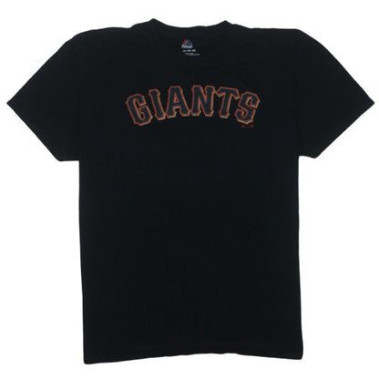 Majestic Men’s Black Giants Baseball T-Shirt Size 2XL Cotton Crew Neck