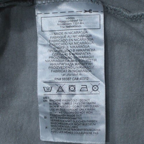 Adidas Men's Grey 2XL Regular Fit Graphic Sports T-Shirt
