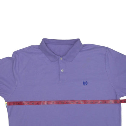 Chaps Men's Purple Cotton Short Sleeve Polo Shirt XL