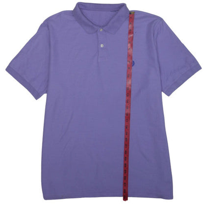 Chaps Men's Purple Cotton Short Sleeve Polo Shirt XL