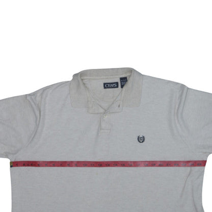 Chaps Men's Beige XL Regular Fit 100% Cotton Polo Shirt