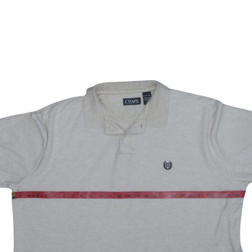 Chaps Men's Beige XL Regular Fit 100% Cotton Polo Shirt