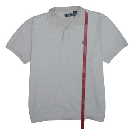 Chaps Men's Beige XL Regular Fit 100% Cotton Polo Shirt