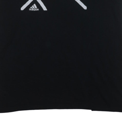 Adidas Men's Black 2XL Performance Graphic Short Sleeve T-Shirt
