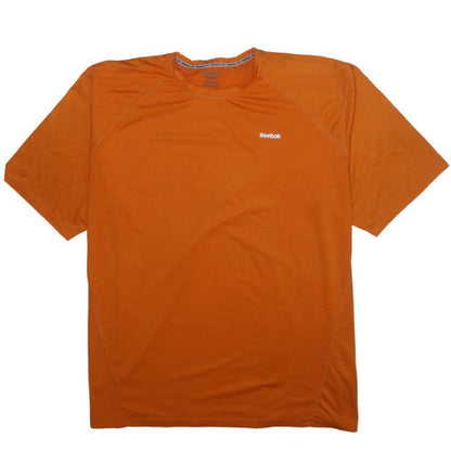 Reebok Men's Orange 3XL Sports Crew Neck Short Sleeve T-Shirt