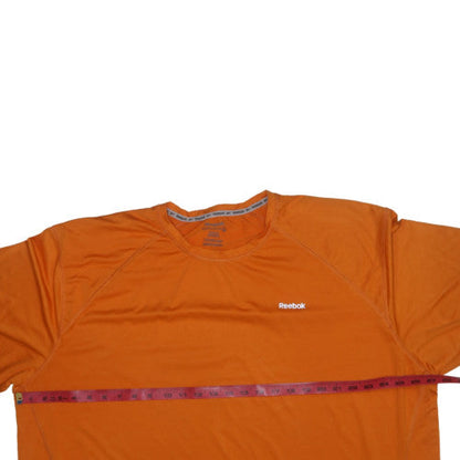 Reebok Men's Orange 3XL Sports Crew Neck Short Sleeve T-Shirt