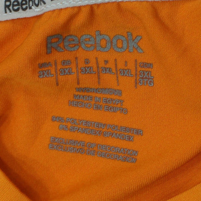 Reebok Men's Orange 3XL Sports Crew Neck Short Sleeve T-Shirt