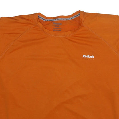 Reebok Men's Orange 3XL Sports Crew Neck Short Sleeve T-Shirt