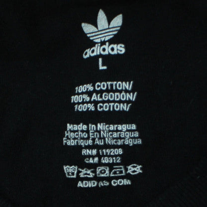 Adidas Men Black NYC Graphic Print Cotton T-Shirt Size L