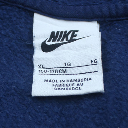 Nike Boys Blue Full Zip Hoodie XL (158-170 cm) Cotton Blend Fleece