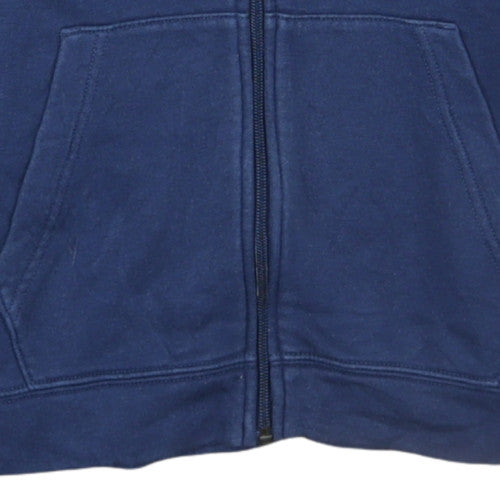 Nike Boys Blue Full Zip Hoodie XL (158-170 cm) Cotton Blend Fleece