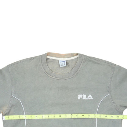 Fila Men's Grey Crew Neck Pullover Sweatshirt Size L