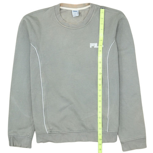 Fila Men's Grey Crew Neck Pullover Sweatshirt Size L