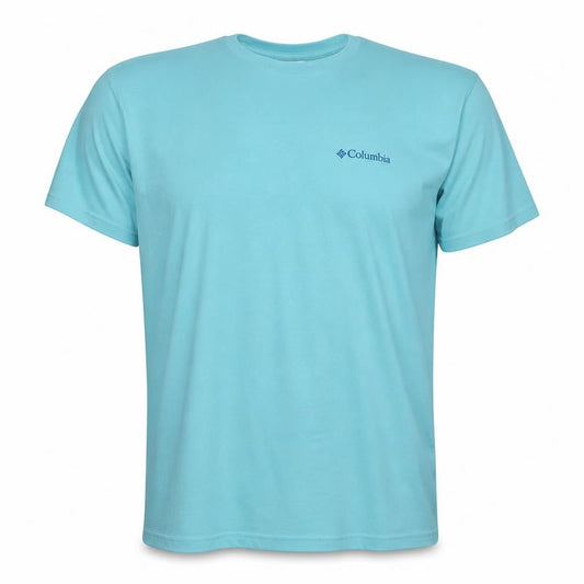 Columbia Men's Blue 2XL Graphic Logo T-Shirt Summer Casual