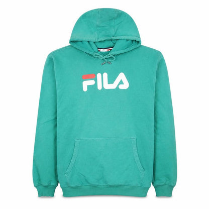 Fila Men’s Green Pullover Hoodie M Logo Graphic Sportswear