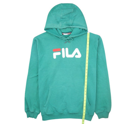 FILA Men’s Green Pullover Hoodie M Logo Graphic Sportswear