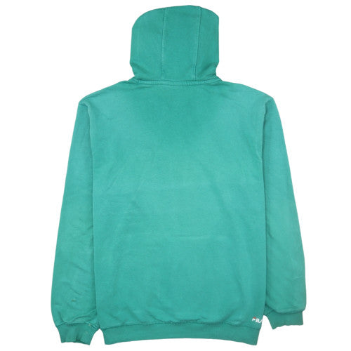 FILA Men’s Green Pullover Hoodie M Logo Graphic Sportswear