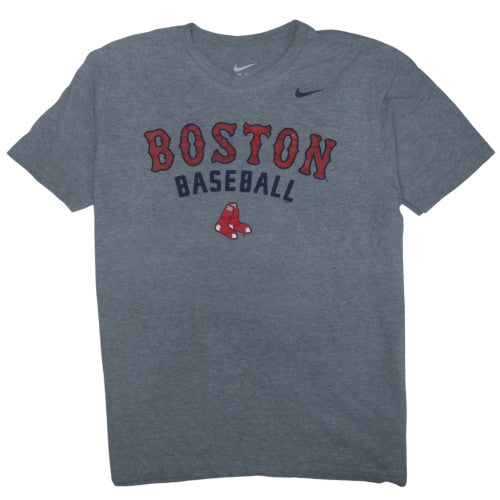 Nike Men's Grey Boston Baseball Graphic T-Shirt XL