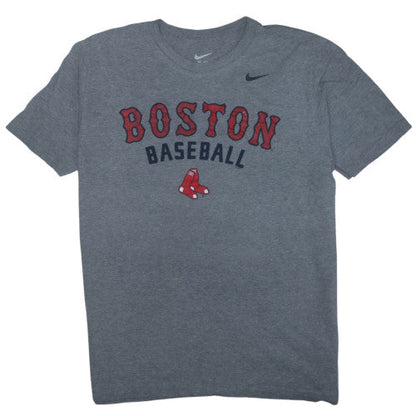 Nike Men's Grey Boston Baseball Graphic T-Shirt XL