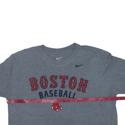 Nike Men's Grey Boston Baseball Graphic T-Shirt XL