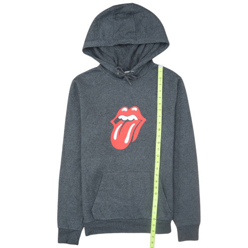 The Rolling Stones Men's Grey Pullover Hoodie M Graphic Fleece