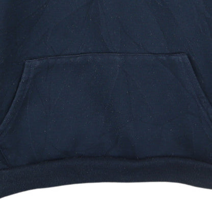 Supreme Men Blue Pullover Hoodie Medium Embroidered Box Logo Fleece