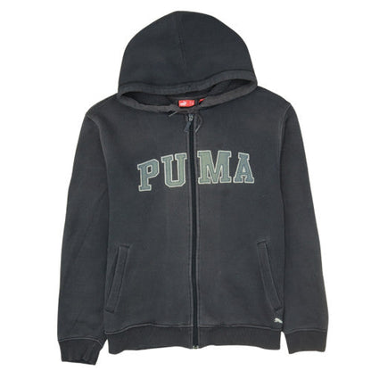 Puma Men's Black Full Zip Fleece Hoodie Size M Sportswear