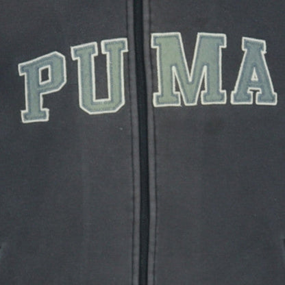 Puma Men's Black Full Zip Fleece Hoodie Size M Sportswear