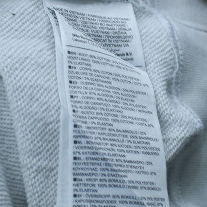 Nike Men's White XS Pullover Hoodie with Logo and Drawstring