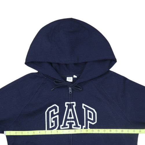 GAP Mens Blue Full Zip Hoodie XL Fleece Cotton Blend