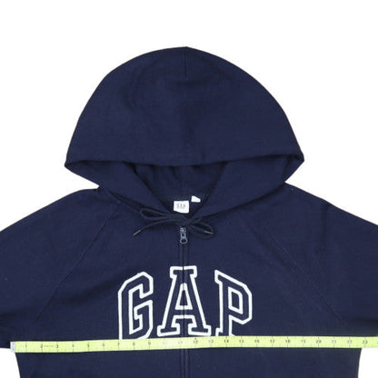 GAP Mens Blue Full Zip Hoodie XL Fleece Cotton Blend