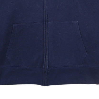 GAP Mens Blue Full Zip Hoodie XL Fleece Cotton Blend